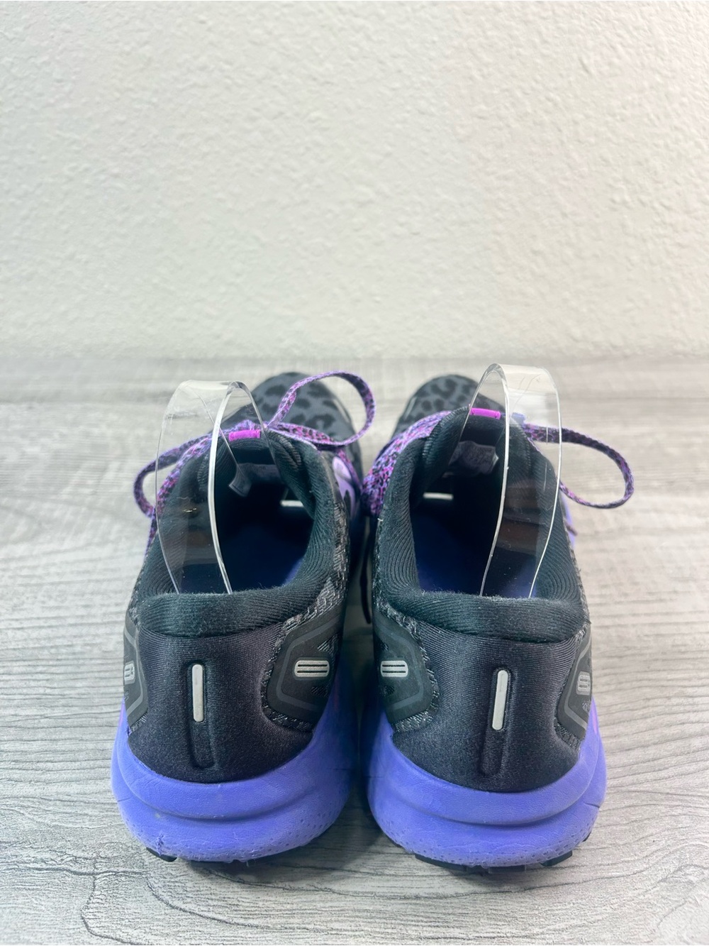 Brooks Women's Ghost 14 Electric Cheetah 🐆 Running Shoes - Black & Purple - Picture 4 of 9
